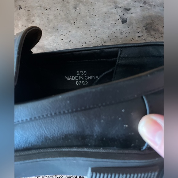 Schuh Chunky Heel Black Oxford Style Slip-on Loafers, Excellent Preloved Cond. - Picture 5 of 7